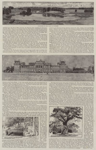 ブレナム宮殿図解 作： Henry Edward Tidmarsh